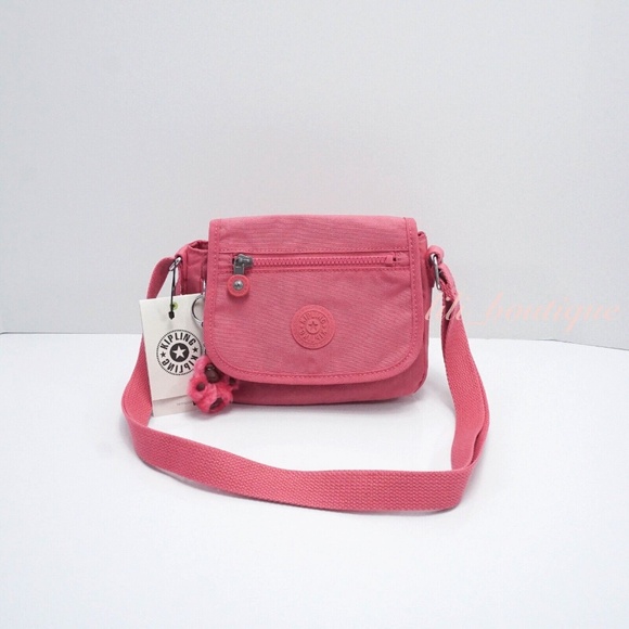 NWT Kipling AC8280 Sabian Crossbody Mini Shoulder Bag Polyamide Desert Rose $49 - Picture 1 of 9